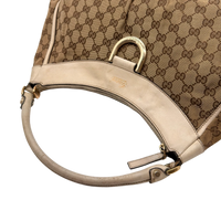 Gucci Schultertasche D-Ring large monogram beige
