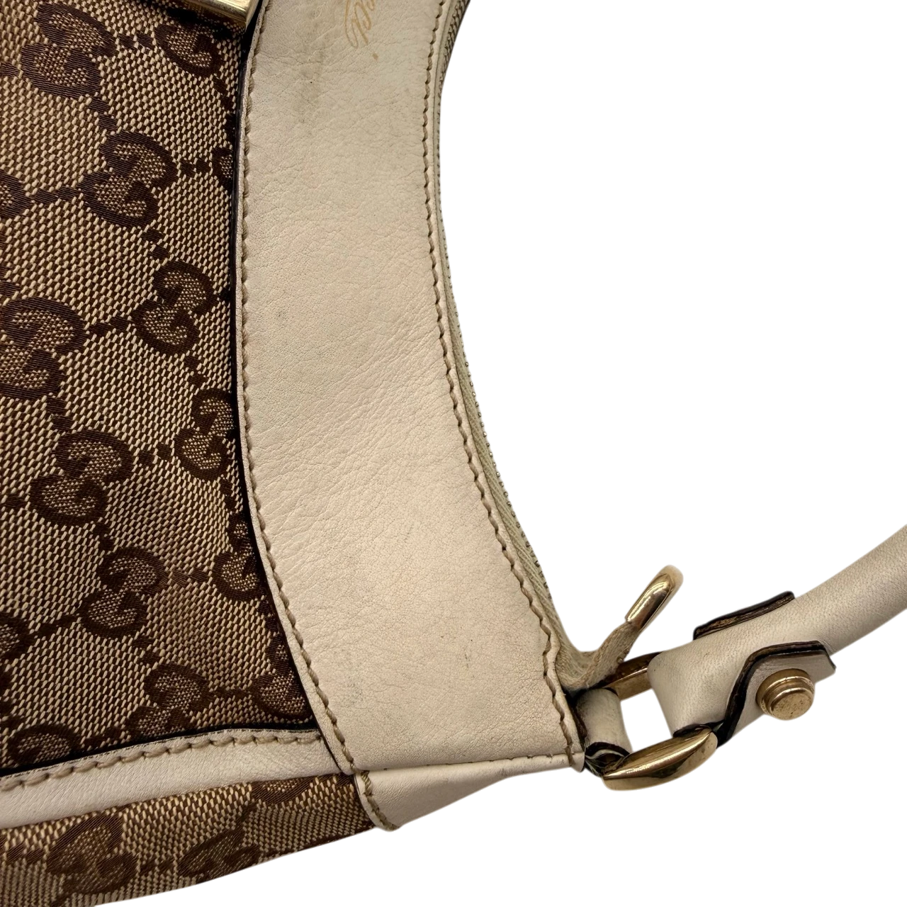 Gucci Schultertasche D-Ring large monogram beige