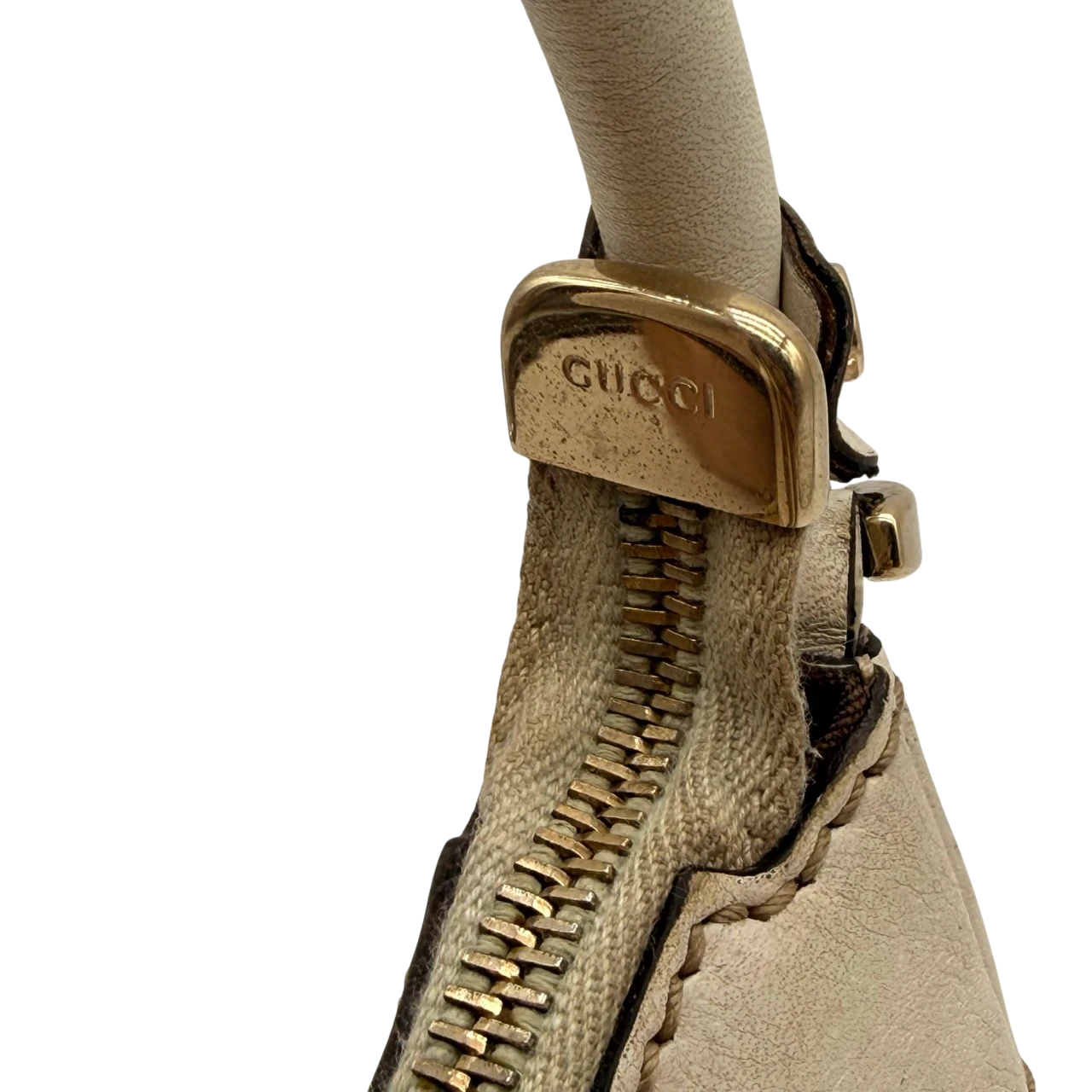 Gucci Schultertasche D-Ring large monogram beige