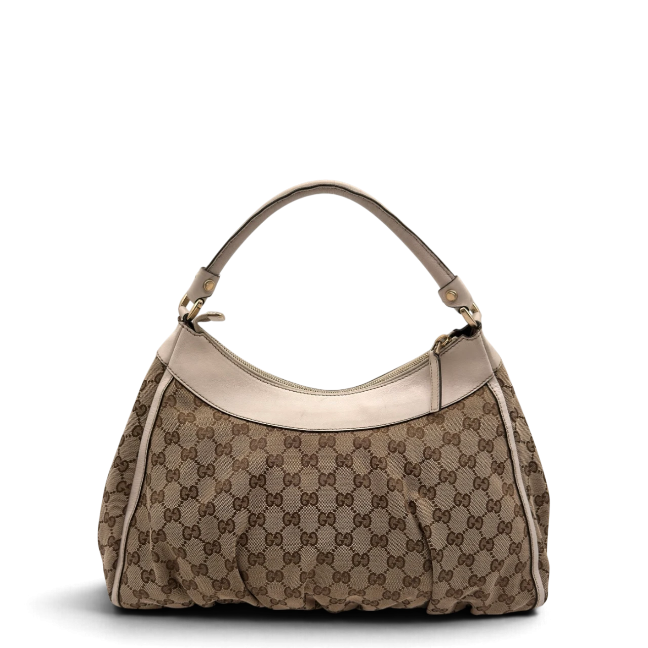 Gucci Schultertasche D-Ring large monogram beige