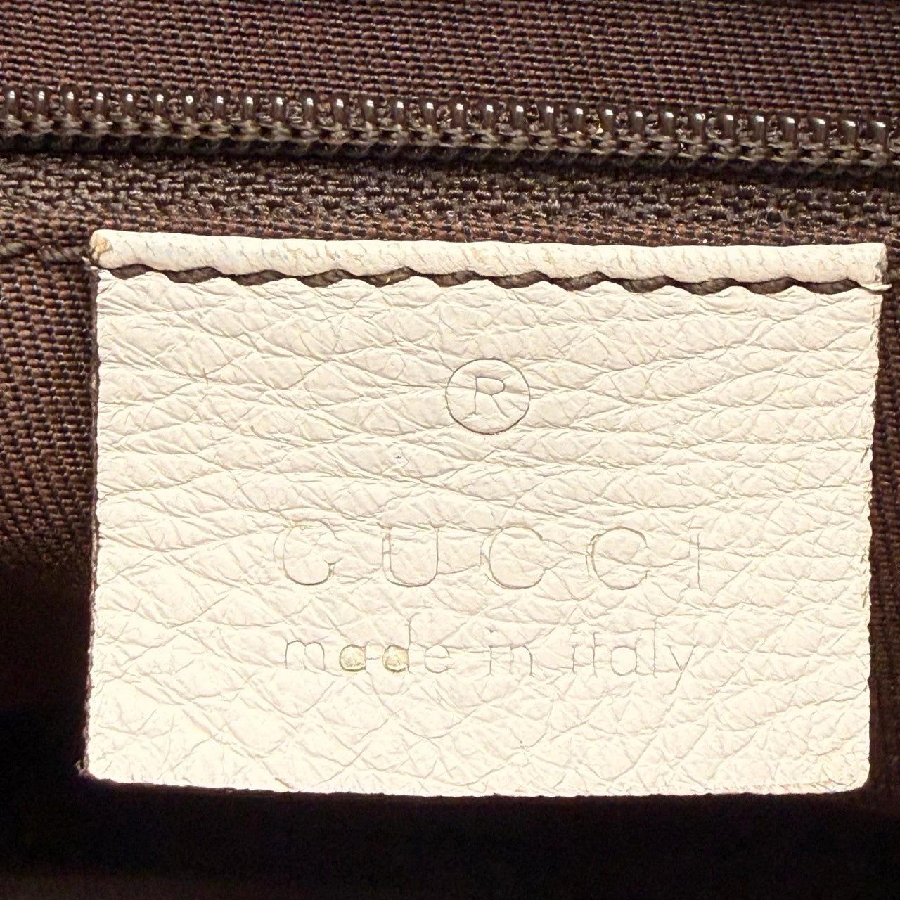 Gucci Schultertasche D-Ring large monogram beige