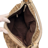 Gucci Schultertasche D-Ring large monogram beige