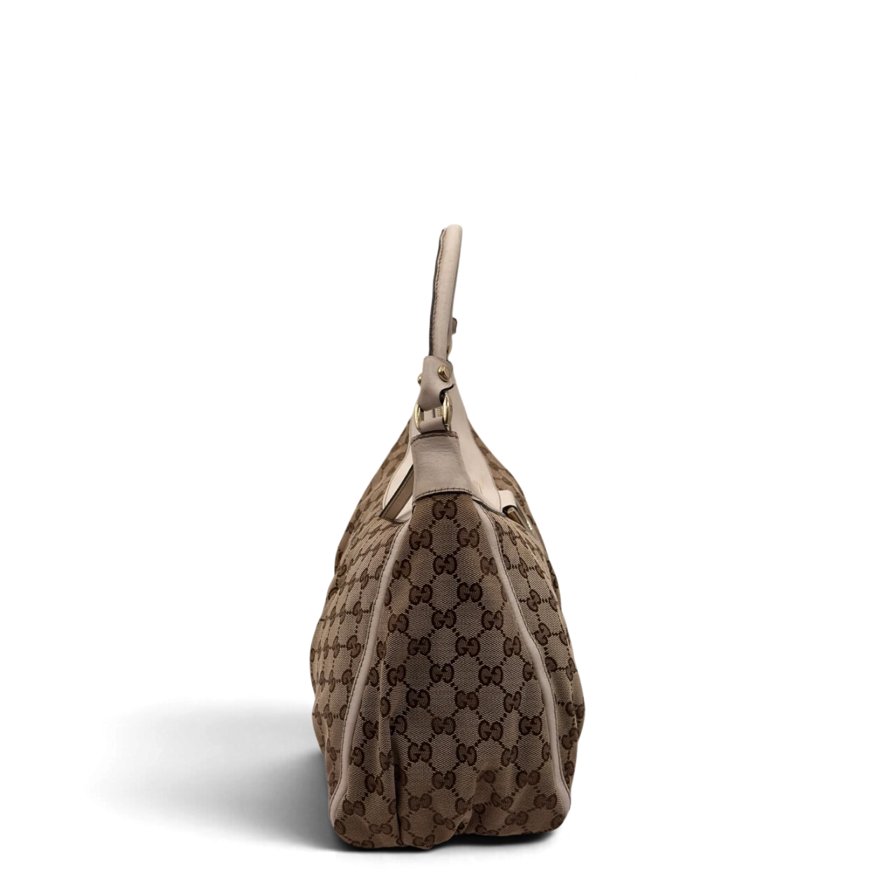 Gucci Schultertasche D-Ring large monogram beige