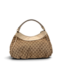 Gucci Schultertasche D-Ring large monogram beige