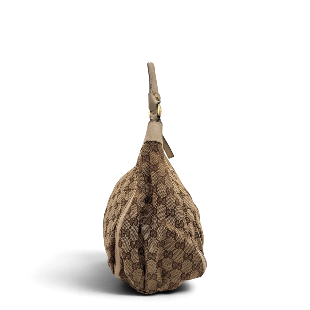 Gucci Schultertasche D-Ring large monogram beige
