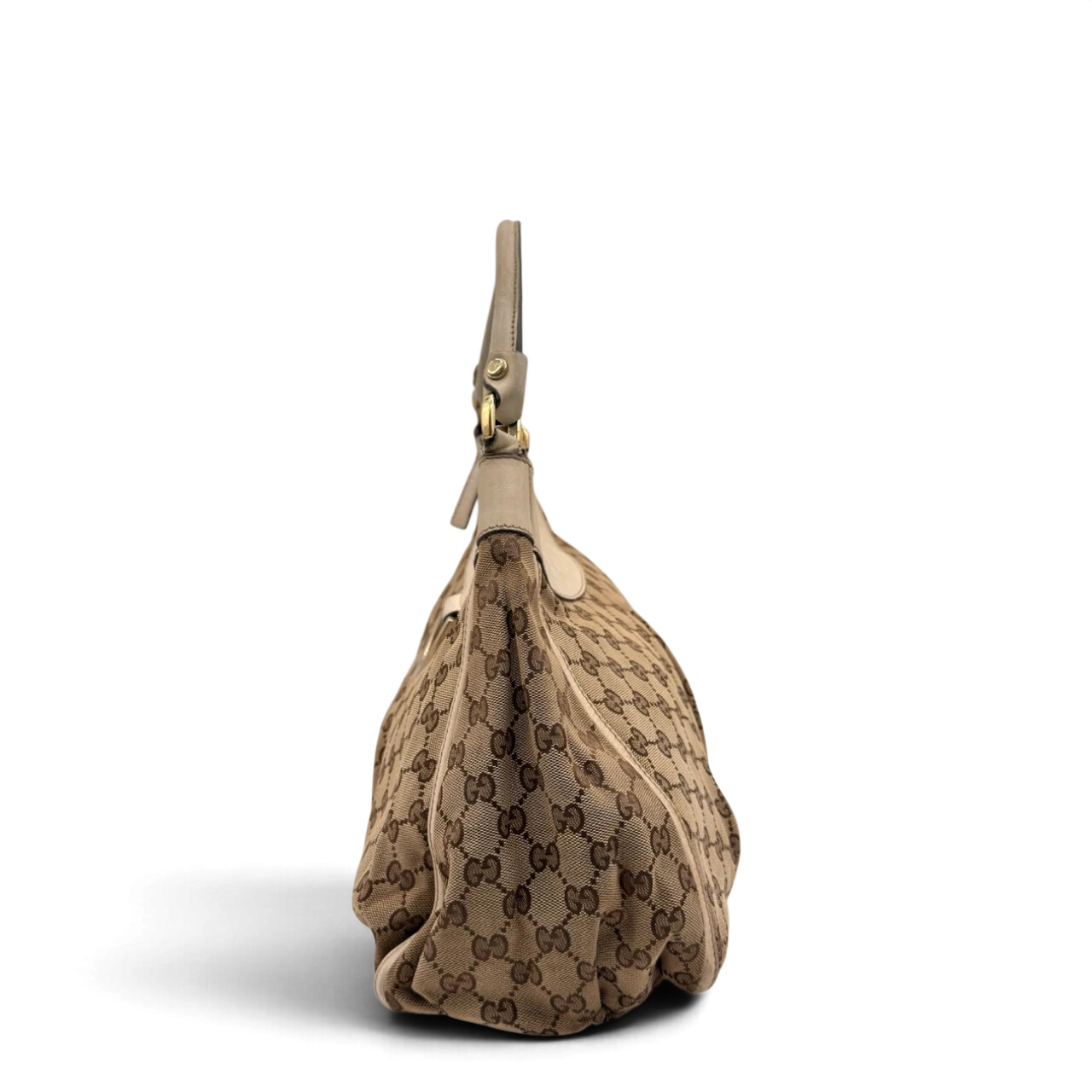 Gucci Schultertasche D-Ring large monogram beige