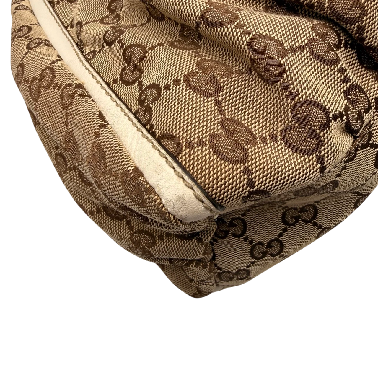 Gucci Schultertasche D-Ring large monogram beige