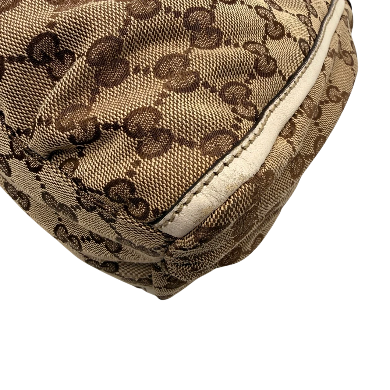 Gucci Schultertasche D-Ring large monogram beige