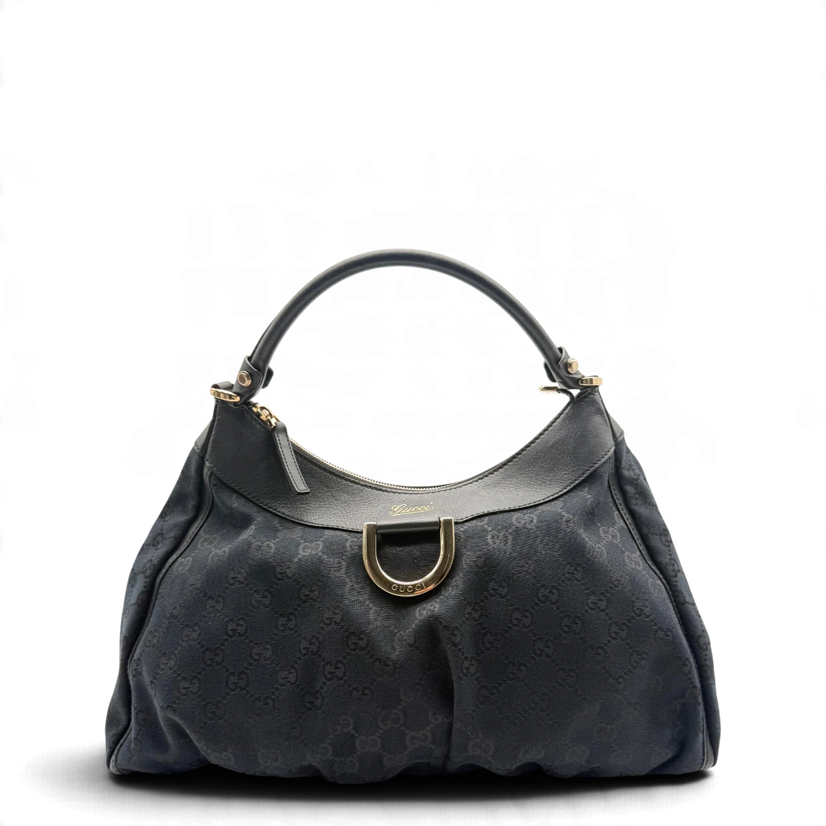 Gucci Schultertasche D-Ring large monogram schwarz – Gesamtansicht