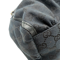 Gucci Schultertasche D-Ring large monogram schwarz – Ecken im Detail