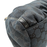 Gucci Schultertasche D-Ring large monogram schwarz – Ecken im Detail