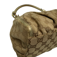 Gucci Schultertasche D-Ring monogram beige – Ecken im Detail