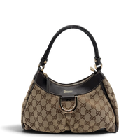Gucci Schultertasche D-Ring monogram beige