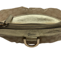 Gucci Schultertasche D-Ring monogram beige – Logo im Detail