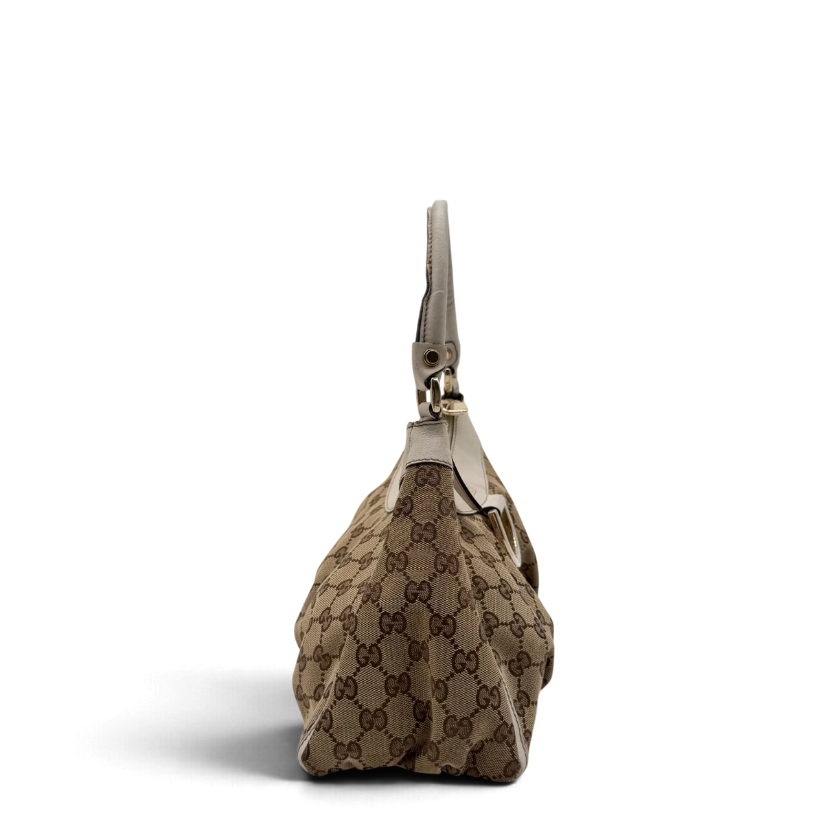Gucci Schultertasche D-Ring monogram beige – Seitenansicht