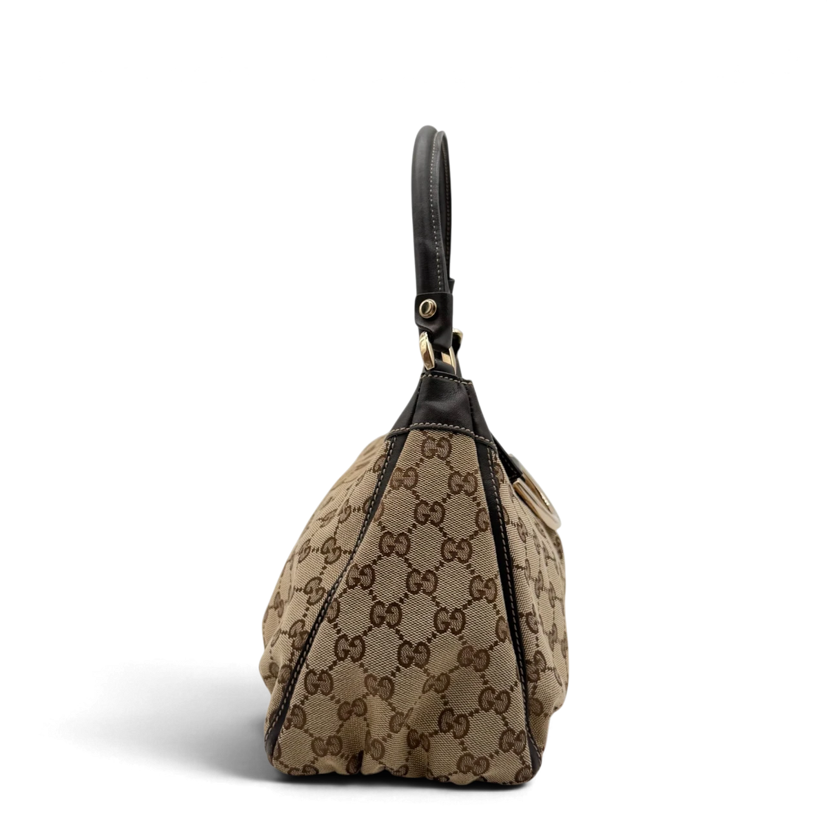 Gucci Schultertasche D-Ring monogram beige
