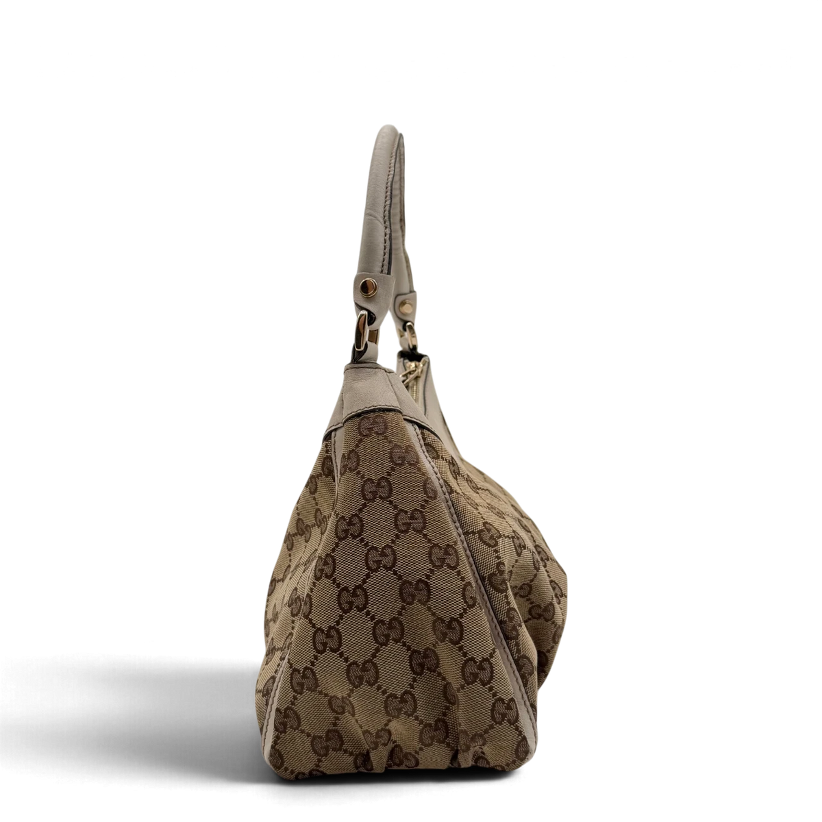 Gucci Schultertasche D-Ring monogram beige – Seitenansicht
