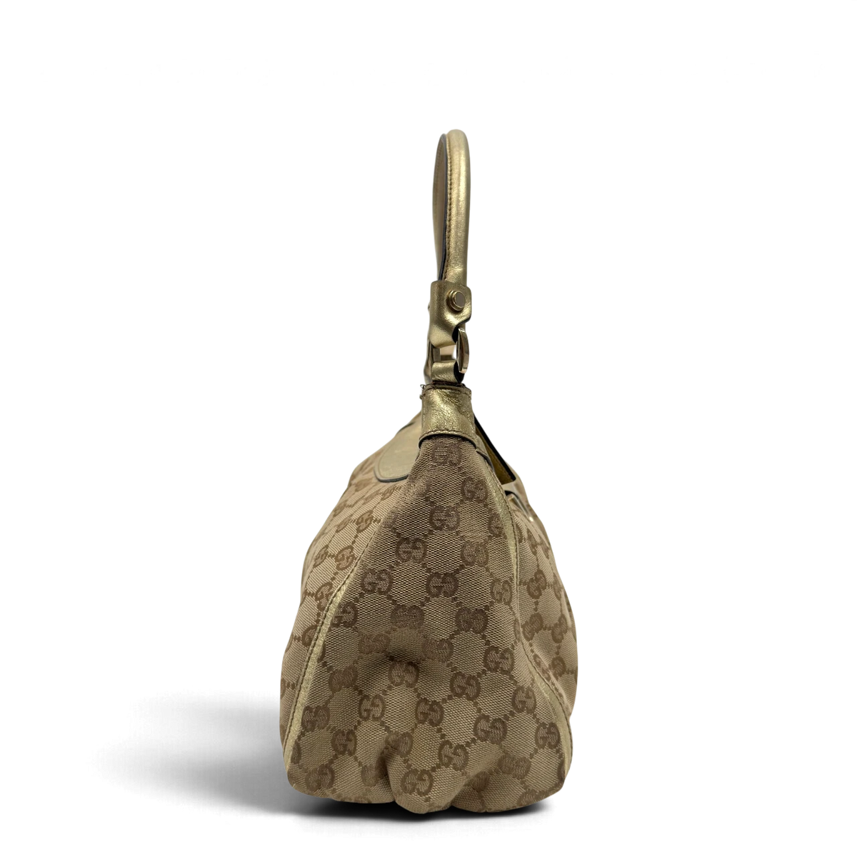 Gucci Schultertasche D-Ring monogram beige – Seitenansicht