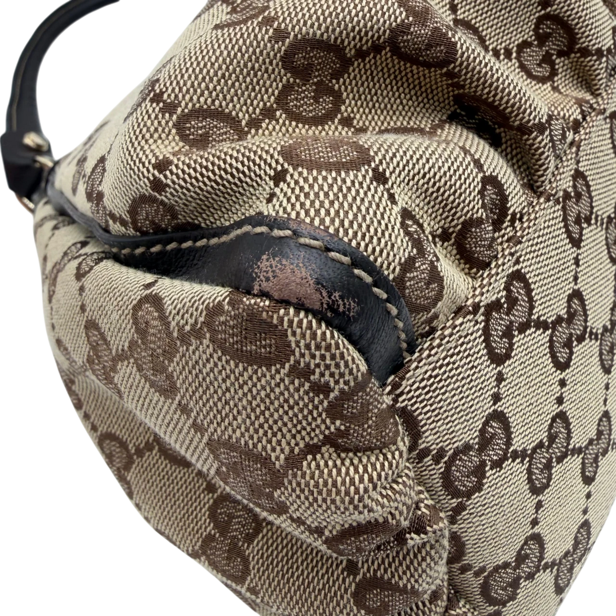 Gucci Schultertasche D-Ring monogram beige