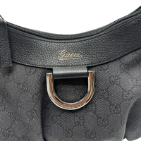 Gucci Schultertasche D-Ring monogram dunkelgrau