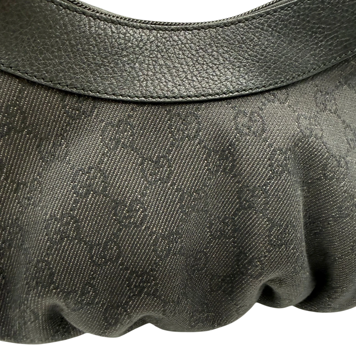 Gucci Schultertasche D-Ring monogram dunkelgrau