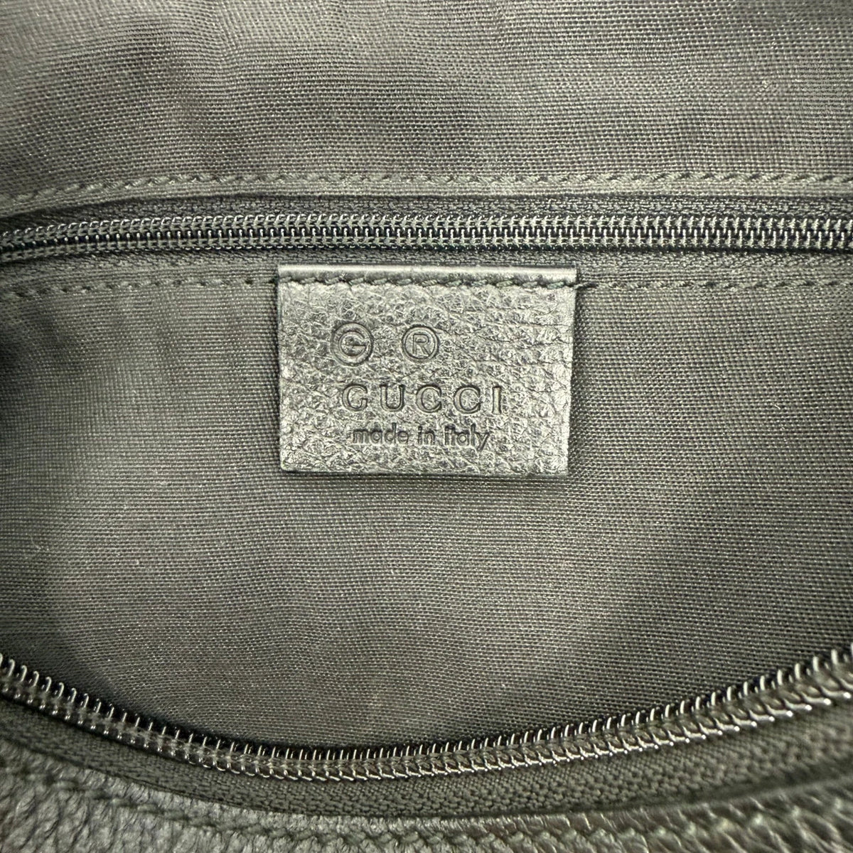 Gucci Schultertasche D-Ring monogram dunkelgrau
