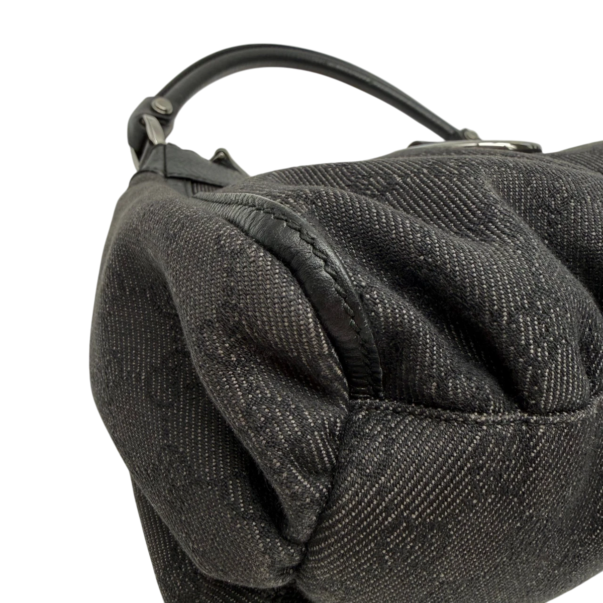 Gucci Schultertasche D-Ring monogram dunkelgrau