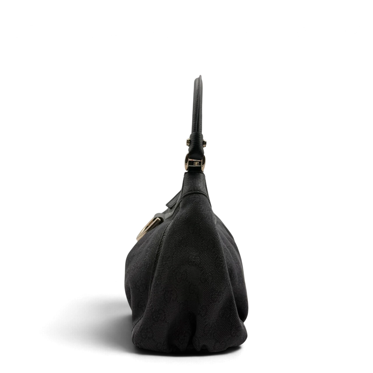 Gucci Schultertasche D-Ring monogram grau – Seitenansicht