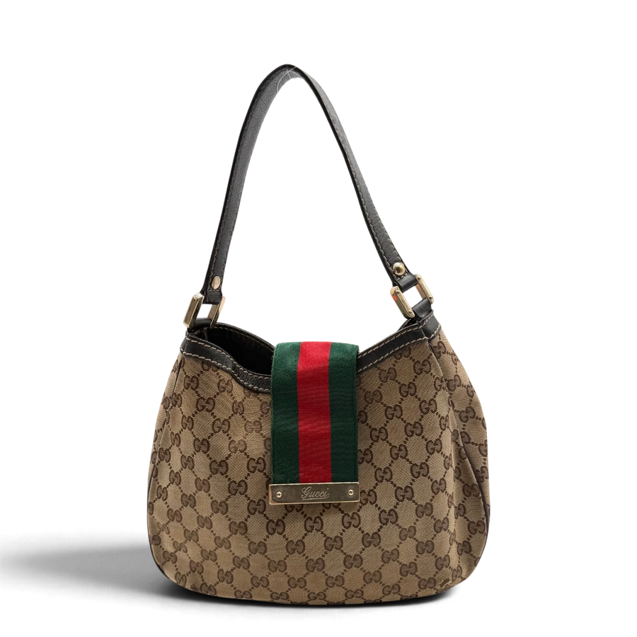 Gucci Schultertasche GG Web Hobo