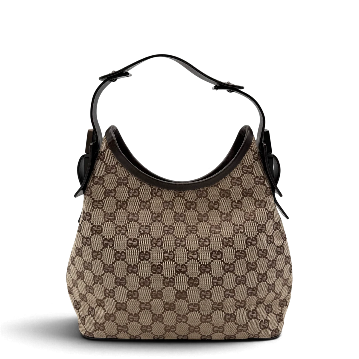 Gucci Schultertasche Hobo monogram beige