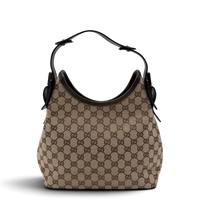 Gucci Schultertasche Hobo monogram beige