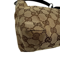 Gucci Schultertasche Hobo monogram beige – Ecken im Detail