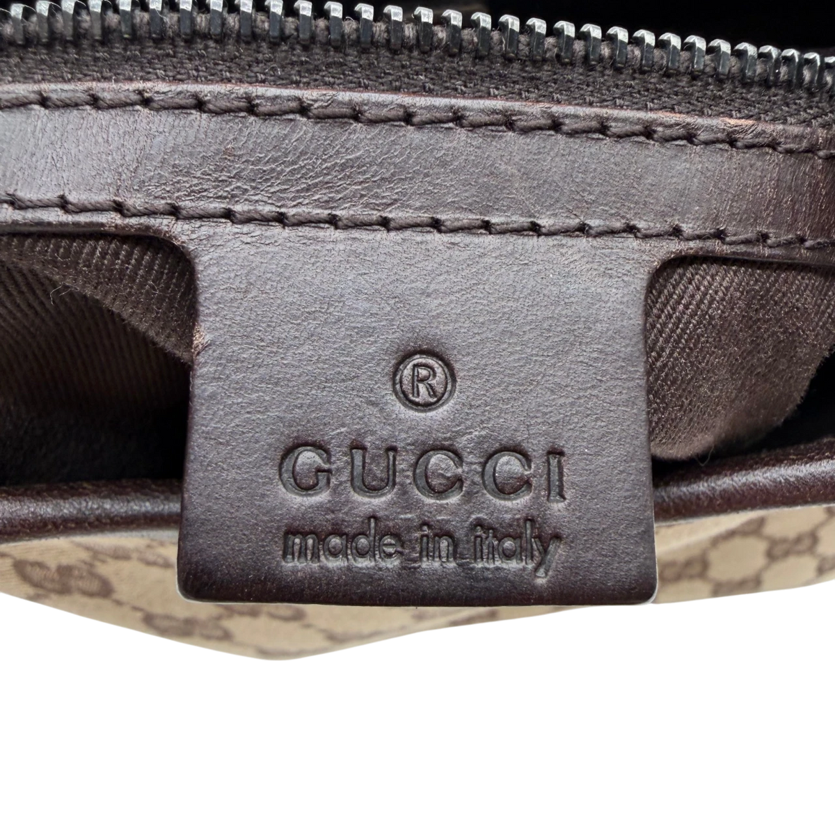 Gucci Schultertasche Hobo monogram beige