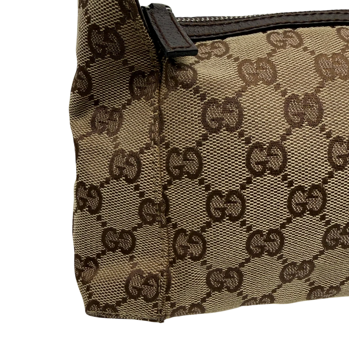 Gucci Schultertasche Hobo monogram beige – Detailansicht