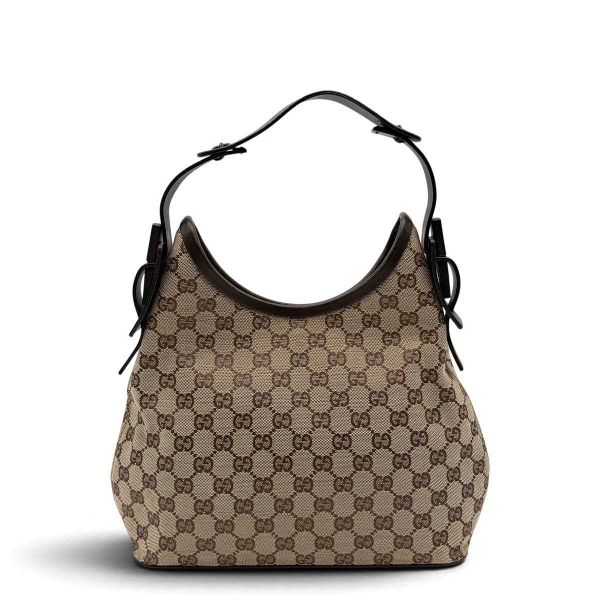 Gucci Schultertasche Hobo monogram beige