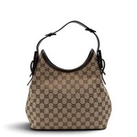 Gucci Schultertasche Hobo monogram beige