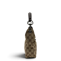 Gucci Schultertasche Hobo monogram beige – Seitenansicht
