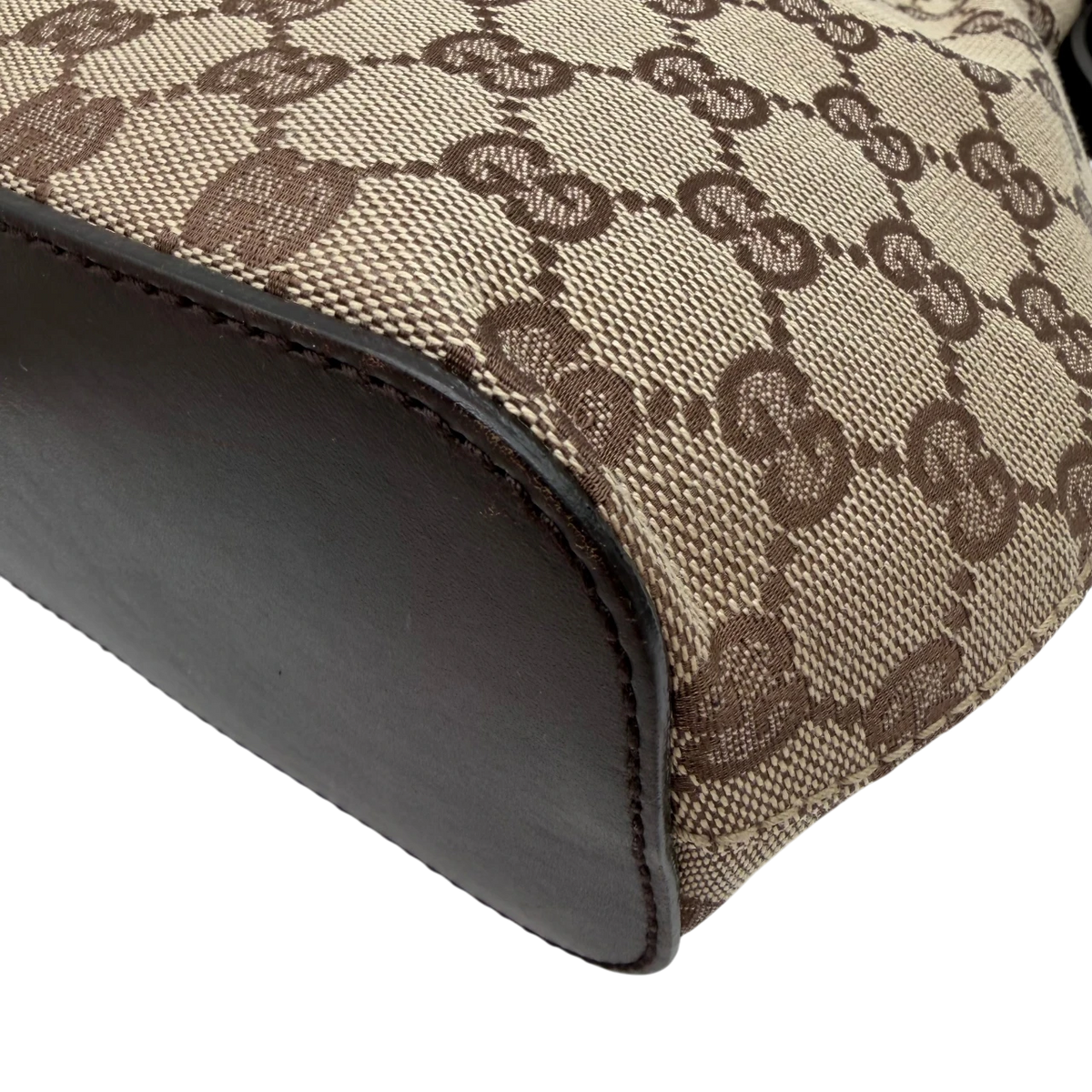 Gucci Schultertasche Hobo monogram beige