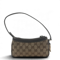 Gucci Pochette mit Charms monogram beige – Gesamtansicht