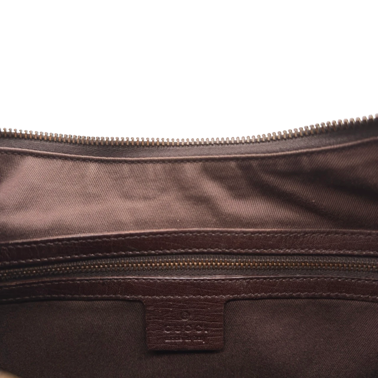 Gucci Schultertasche Horsebit Hobo large monogram beige