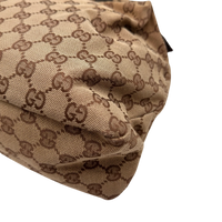 Gucci Schultertasche Horsebit Hobo large monogram beige