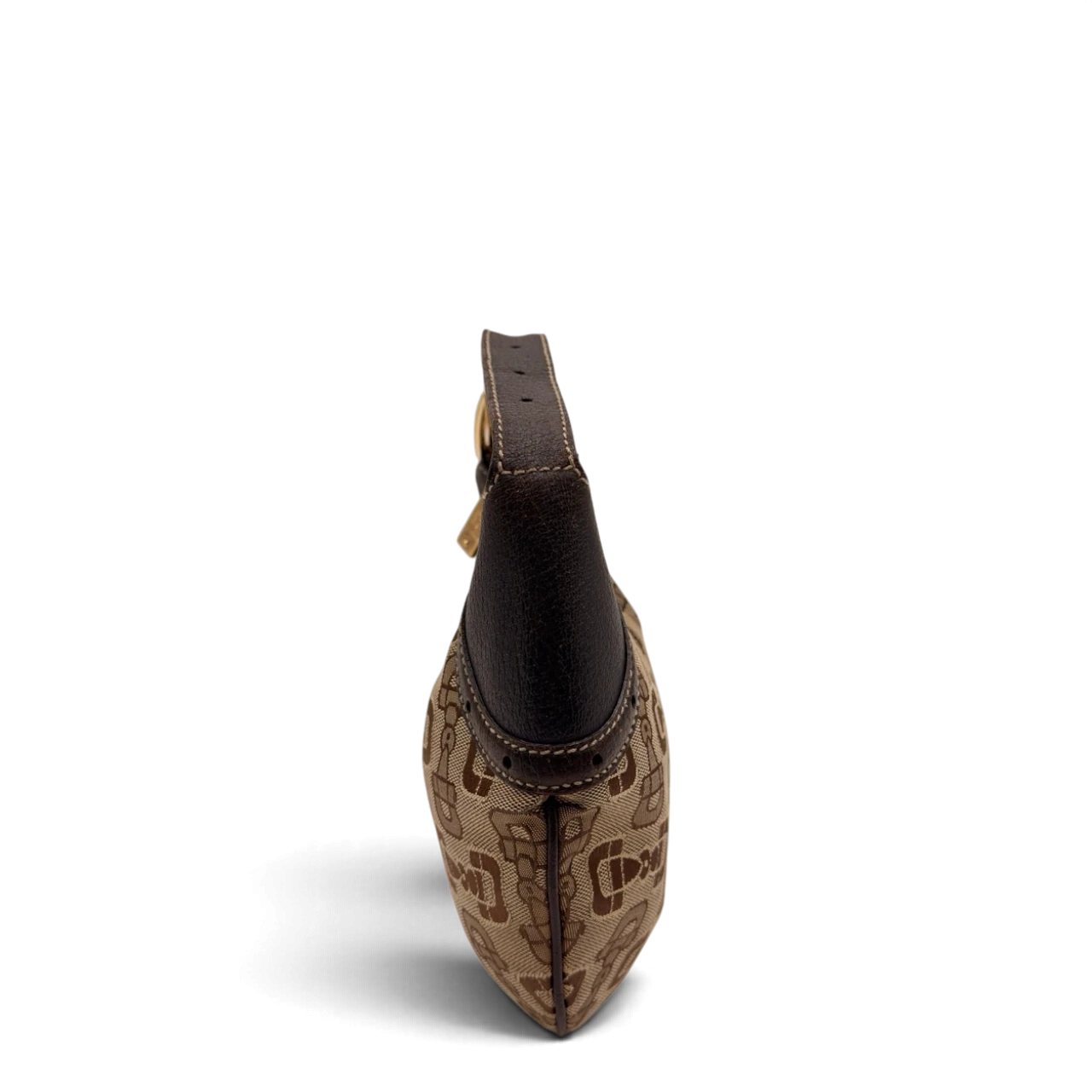 Gucci Schultertasche Horsebit Mini Hobo beige & braun