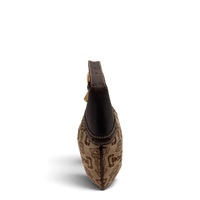 Gucci Schultertasche Horsebit Mini Hobo beige & braun