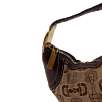 Gucci Schultertasche Horsebit Mini Hobo beige & braun