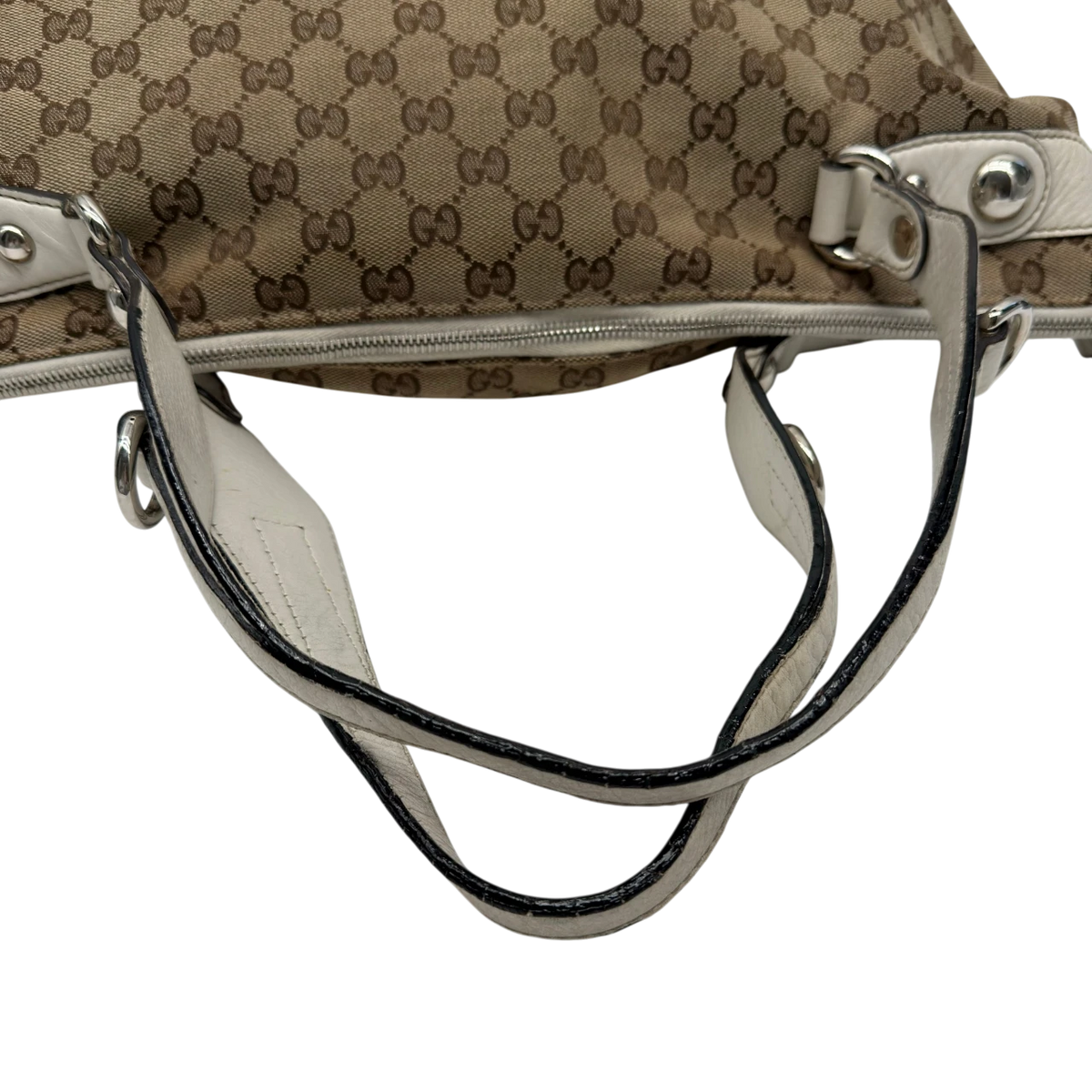 Gucci Schultertasche Icon Bit monogram beige
