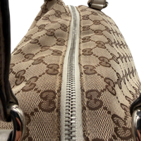 Gucci Schultertasche Icon Bit monogram beige – Detailansicht