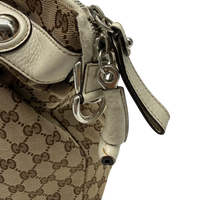 Gucci Schultertasche Icon Bit monogram beige