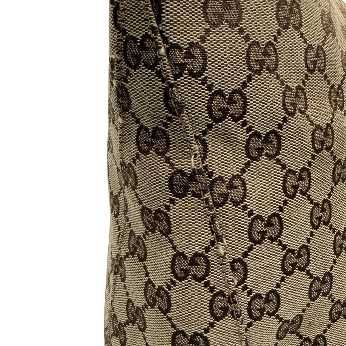 Gucci Schultertasche Icon Bit monogram beige