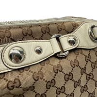 Gucci Schultertasche Icon Bit monogram beige