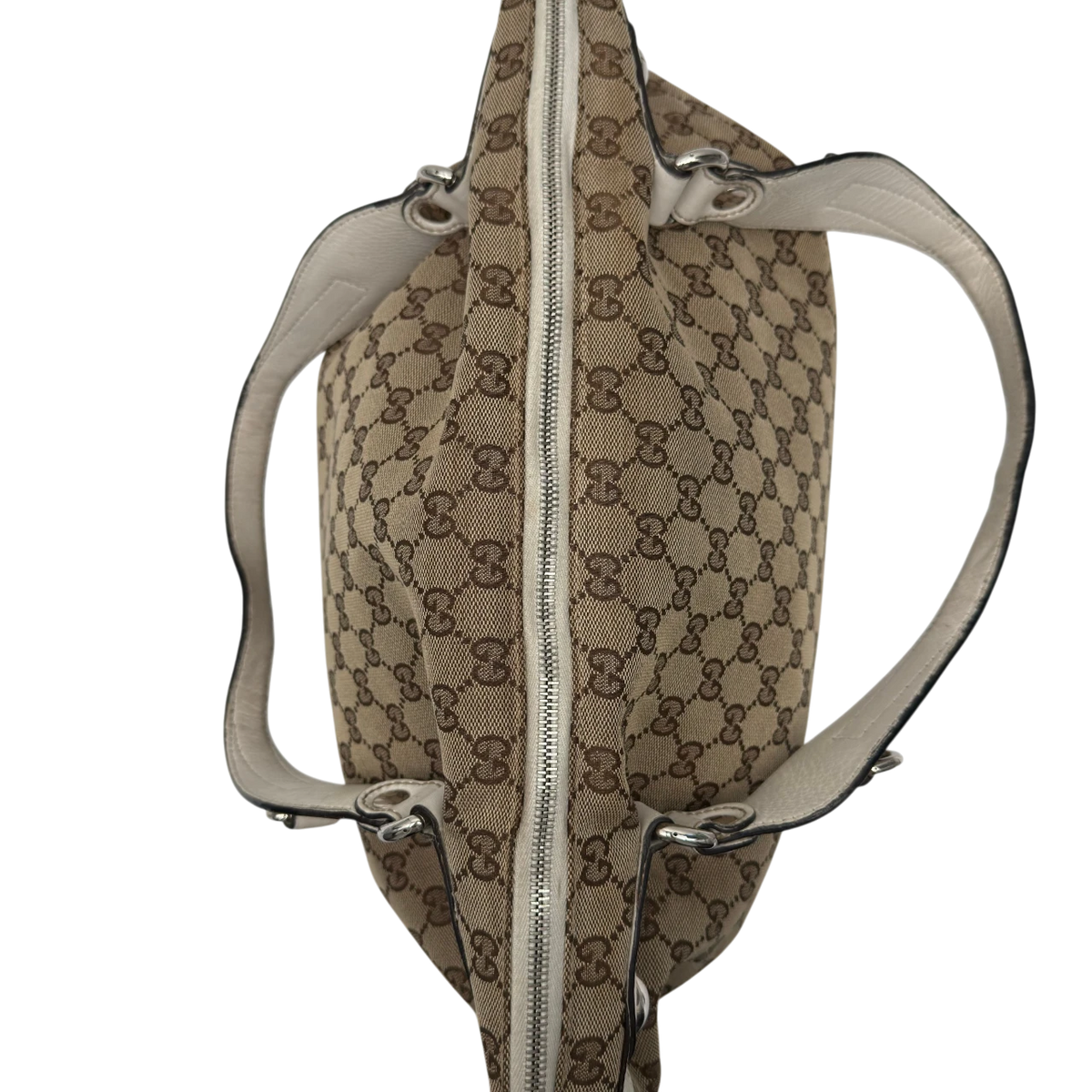Gucci Schultertasche Icon Bit monogram beige